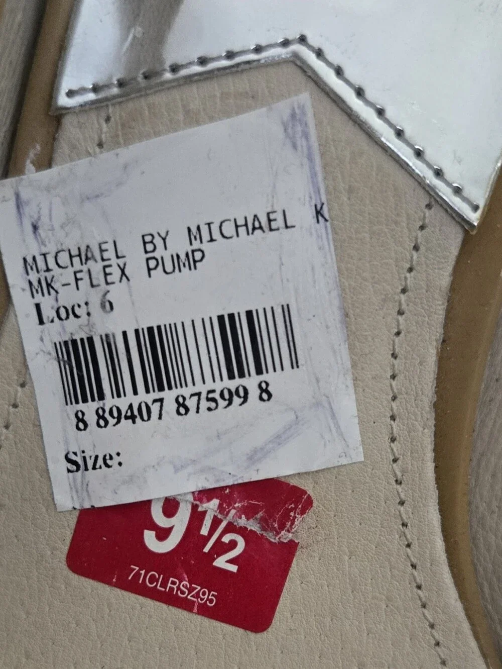 🔥INWT/ Sticker. Michael Kors Nude Patent Leather Heels Pumps Size 9.5M